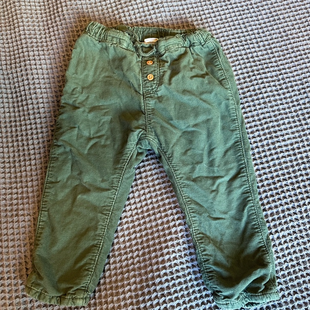 Boys flannel lined corduroy pants